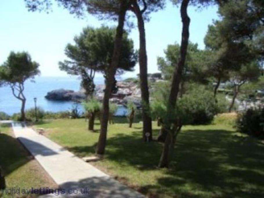 Waterfront Apartment 'Maria'. Pool. Wifi Santanyí Exteriör bild